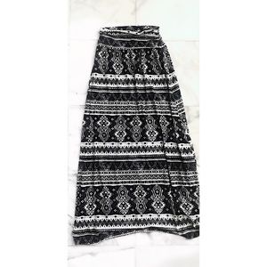 Tribal Print Maxi Skirt